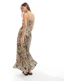 Reclaimed Vintage Cami Midi Dress In Print For Women Multi Print -Closet Theory Her 206972533 4