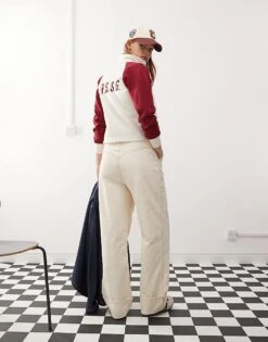 Reclaimed Vintage Unisex Western Baggy Dad Jean In Ecru For Unisex -Closet Theory Her 207027864 3