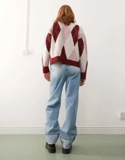 Reclaimed Vintage Unisex Western Baggy Dad Jean In Mid Blue Wash For Unisex -Closet Theory Her 207027891 2