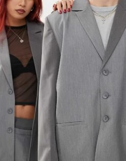 Reclaimed Vintage Unisex Oversized Patchwork Contrast Blazer For Unisex Multi 11 Reclaimed Vintage Unisex Oversized Patchwork Contrast Blazer For Unisex Multi -Closet Theory Her 207068610 4