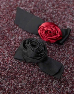 Reclaimed Vintage Corsage Clip 2 Pack In Black And Red For Women Multi -Closet Theory Her 207093299 4