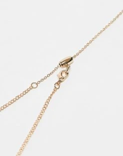 Reclaimed Vintage Unisex Chain With Signet Pendant In Gold For Unisex -Closet Theory Her 207093578 3