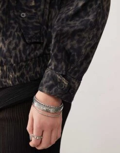 Reclaimed Vintage Dark Leopard Print Jacket For Women -Closet Theory Her 207103728 4