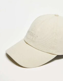 Reclaimed Vintage Unisex Logo Cap In Ecru For Unisex -Closet Theory Her 207136660 4