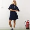 Reclaimed Vintage Cord Mini Dress In Blue For Women