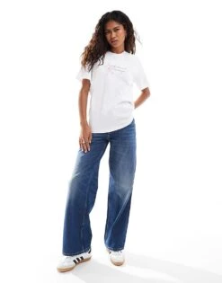 Reclaimed Vintage Oversized T-shirt With Floral And Bow Placement Print In White For Women -Closet Theory Her 207233184 4