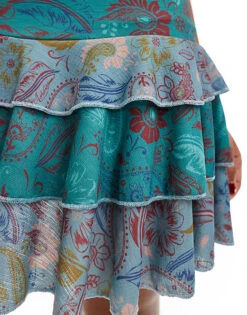 Reclaimed Vintage Mini Tiered Ruffle Skort In Mixed Paisley Print For Women Multi -Closet Theory Her 207310708 3