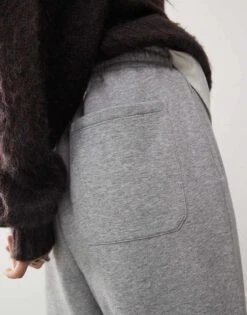 Reclaimed Vintage Unisex Wide Leg Joggers In Grey Marl For Unisex -Closet Theory Her 207340313 2