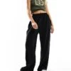 Reclaimed Vintage Casual Pull On Trouser In Black For Women -Closet Theory Her 207341209 1 black