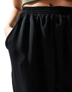 Reclaimed Vintage Casual Pull On Trouser In Black For Women -Closet Theory Her 207341209 3