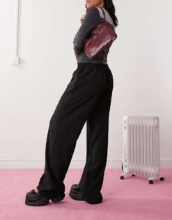 Reclaimed Vintage Wide Leg Tailored Trouser In Black For Women Multi -Closet Theory Her 207341221 4