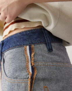 Reclaimed Vintage Unisex Inside Out Jean In Indigo For Unisex -Closet Theory Her 207356721 4