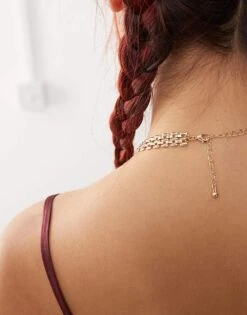 Reclaimed Vintage Antique Chain Necklace In Gold For Women -Closet Theory Her 207438323 3