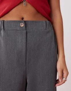 Reclaimed Vintage Slouchy Tailored Wide Leg Trouser In Grey For Women Multi -Closet Theory Her 207441817 3