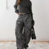 Reclaimed Vintage Snow Leopard Print Barrel Leg Trouser For Women -Closet Theory Her 207442446 1 snowleopardprint