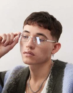 Reclaimed Vintage Unisex 90's Librarian Blue Light Glasses For Unisex Multi -Closet Theory Her 207475227 3