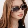 Reclaimed Vintage Square Sunglasses In Light Grey Tortoiseshell For Women Multi -Closet Theory Her 207475295 1 multi