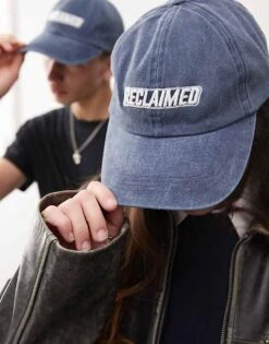 Reclaimed Vintage Unisex Logo Cap In Navy For Unisex -Closet Theory Her 207478541 3