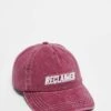 Reclaimed Vintage Unisex Logo Cap In Burgundy For Unisex -Closet Theory Her 207478544 1 burgundy