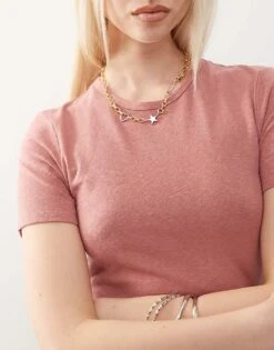 Reclaimed Vintage Slim Fit Baby T-shirt In Pink For Women Multi -Closet Theory Her 207603429 2