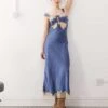 Reclaimed Vintage Lingerie Cami Slip Dress In Blue For Women