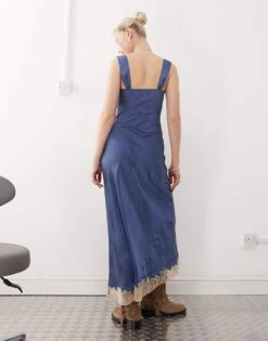 Reclaimed Vintage Lingerie Cami Slip Dress In Blue For Women -Closet Theory Her 207644474 4