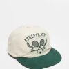 Reclaimed Vintage Unisex Sports Cap With Logo In Ecru For Unisex Cream And Green -Closet Theory Her 207661405 1 creamandgreen