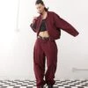Reclaimed Vintage Cord Co-ord In Burgundy -Closet Theory Her 207679097 2