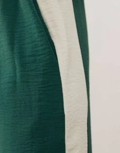 Reclaimed Vintage Wide Leg Trouser With Contrast Panel In Green For Women -Closet Theory Her 207745779 5