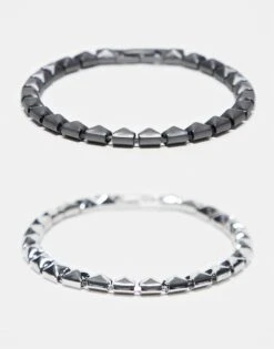 Reclaimed Vintage Unisex Beady Bracelet 2 Pack For Unisex Multi -Closet Theory Her 207761518 1 multi 1