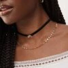 Reclaimed Vintage 2 Row Necklace With Black Velvet Choker For Women Multi -Closet Theory Her 207777927 1 multi