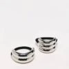 Reclaimed Vintage Metal Hair Cuff 2 Pack In Silver For Women -Closet Theory Her 207777988 1 silver