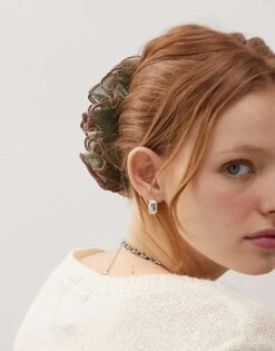 Reclaimed Vintage Oversized Scrunchie In Green And Pink For Women Green & Pink -Closet Theory Her 207823211 1 greenpink 1