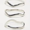 Reclaimed Vintage Bangle 3 Pack In Silver For Women -Closet Theory Her 207823229 1 silver