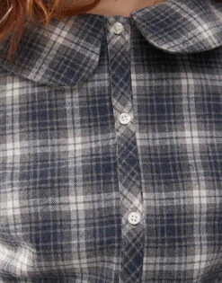 Reclaimed Vintage Drop Waist Pleated Mini Dress With Collar In Blue Check For Women Multi 9 Reclaimed Vintage Drop Waist Pleated Mini Dress With Collar In Blue Check For Women Multi -Closet Theory Her 207835271 3