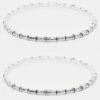 Reclaimed Vintage Unisex Bamboo Bracelet 2 Pack In Silver For Unisex -Closet Theory Her 207848208 1 silver