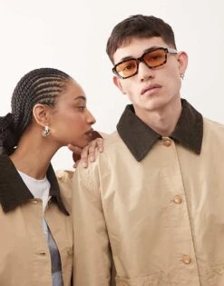 Reclaimed Vintage Unisex Harrington Overshirt Jacket In Beige For Unisex Stone -Closet Theory Her 207881758 3