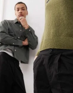 Reclaimed Vintage Unisex Bermuda Style Trouser In Black For Unisex -Closet Theory Her 207918974 4