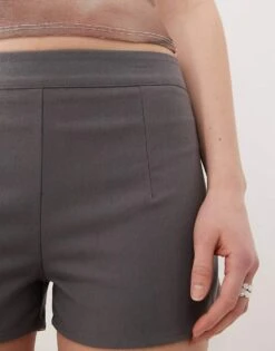 Reclaimed Vintage Tailored Micro Shorts In Grey For Women 11 Reclaimed Vintage Tailored Micro Shorts In Grey For Women -Closet Theory Her 207918980 4