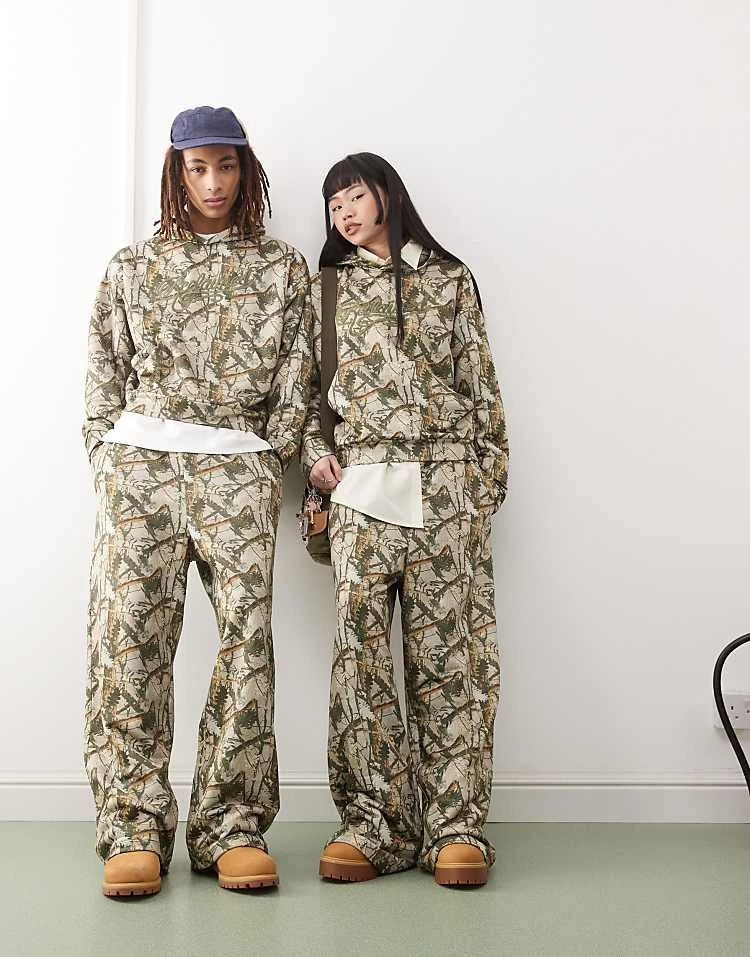 Reclaimed Vintage Unisex Oversized Co-ord In Camo Print 5 Reclaimed Vintage Unisex Oversized Co-ord In Camo Print - Image 3