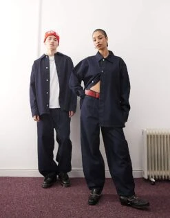 Reclaimed Vintage Unisex Crisp Denim Co-ord 8 Reclaimed Vintage Unisex Crisp Denim Co-ord -Closet Theory Her 207936673 1 indigo