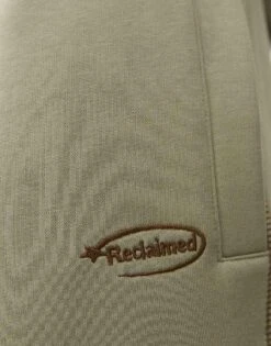 Reclaimed Vintage Contrast Stitch Balloon Joggers Co-ord For Women Sage -Closet Theory Her 207950508 5