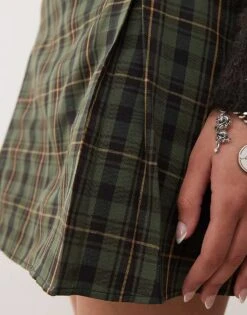 Reclaimed Vintage Mini Skort In Check For Women -Closet Theory Her 207952196 5