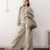Reclaimed Vintage Baggy Cargo Trouser With Pocket Details In Beige For Women -Closet Theory Her 207952214 1 beige