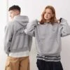 Reclaimed Vintage Unisex Hoodie With Back Logo In Grey Marl For Unisex -Closet Theory Her 207968920 1 greymarl
