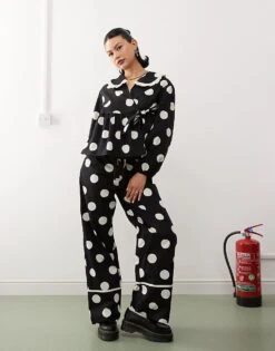 Reclaimed Vintage Co-ord In Polka Dot Print