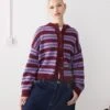 Reclaimed Vintage Boxy Cardigan In Multi Stripe For Women Mix Stripe 2 Reclaimed Vintage Boxy Cardigan In Multi Stripe For Women Mix Stripe -Closet Theory Her 208101901 1 mixstripe