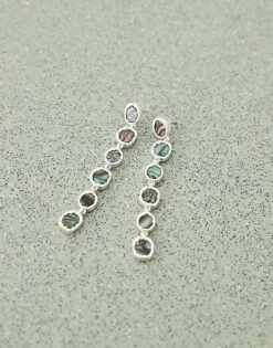 Reclaimed Vintage Dangly Earring With Faux Shell In Silver For Women -Closet Theory Her 208124369 3