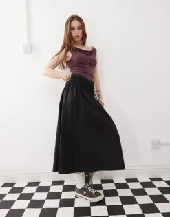 Reclaimed Vintage Slinky Cowl Neck Tank In Plum For Women -Closet Theory Her 208170689 2