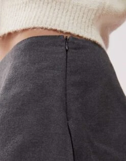 Reclaimed Vintage Mini Skirt Over Trousers In Grey For Women -Closet Theory Her 208200136 5